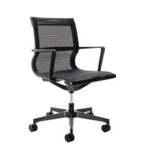 Poltrona direzionale Tekno TKN - con braccioli inclusi - nero - Unisit