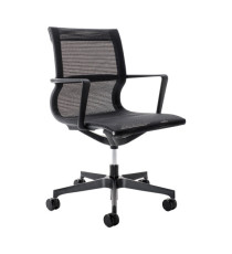 Poltrona direzionale Tekno TKN - con braccioli inclusi - nero - Unisit