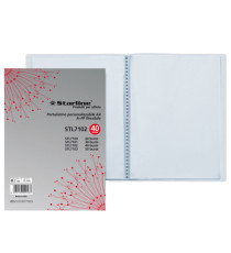 Portalistini personalizzabile - PP - 22 x 30 cm - 40 buste - trasparente - Starline