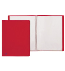 Portalistini Sviluppo - liscio - PP - 22 x 30 cm - 30 buste - rosso - Favorit