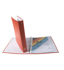 Raccoglitore - A4 - 4 anelli tondi diametro 30 mm - PP - colori assortiti - Exacompta