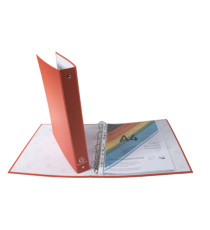 Raccoglitore - A4 - 4 anelli tondi diametro 30 mm - PP - colori assortiti - Exacompta