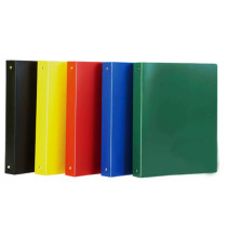 Raccoglitore Eco - 22 x 30 cm - 4 anelli - Ø 30 mm - PP - colori assortiti - Starline