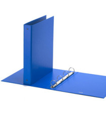 Raccoglitore Europa - 22 x 30 cm - 4 anelli tondi 30 mm - dorso 4 cm - azzurro - Favorit