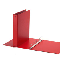 Raccoglitore Europa - 22 x 30 cm - 4 anelli tondi 30 mm - dorso 4 cm - rosso - Favorit