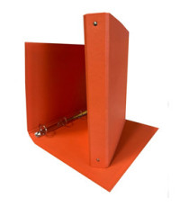 Raccoglitore King - 22 x 30 cm - 4 anelli tondi 30 mm - dorso 4 cm - rivestimento in PP - arancio - Starline