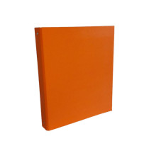Raccoglitore King - 22 x 30 cm - 4 anelli tondi 30 mm - dorso 4 cm - rivestimento in PP - arancio - Starline