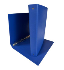 Raccoglitore King - 22 x 30 cm - 4 anelli tondi 30 mm - dorso 4 cm - rivestimento in PP - blu - Starline