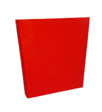 Raccoglitore King - 22 x 30 cm - 4 anelli tondi 30 mm - dorso 4 cm - rivestimento in PP - rosso - Starline
