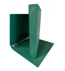 Raccoglitore King - 22 x 30 cm - 4 anelli tondi 30 mm - dorso 4 cm - rivestimento in PP - verde - Starline