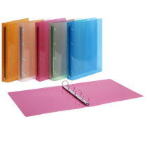 Raccoglitore Lumina - 22 x 30 cm - 4 anelli tondi 30 mm - PP - colori assortiti - Favorit