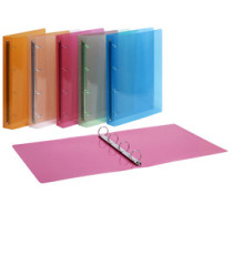 Raccoglitore Lumina - 22 x 30 cm - 4 anelli tondi 30 mm - PP - colori assortiti - Favorit