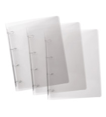 Raccoglitore Lumina - 22 x 30 cm - 4 anelli tondi 30 mm - PP - trasparente - Favorit