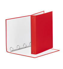 Raccoglitore Meeting - 22 x 30 cm - 4 anelli tondi 30 mm - dorso 4 cm - PP - rosso vivida - Esselte
