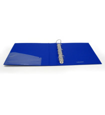Raccoglitore personalizzabile KingShow - 22 x 30 cm - 4 anelli a D 40 mm - dorso 5 cm - blu - Starline