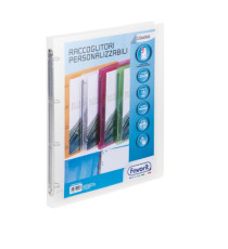 Raccoglitore personalizzabile Lumina - 22 x 30 cm - 4 anelli tondi 15 mm - PP - trasparente - Favorit