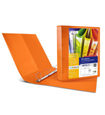 Raccoglitore personalizzabile Myto TI - 22 x 30 cm - 4 anelli a D 17 mm - dorso 2,5 cm - arancio - Sei Rota