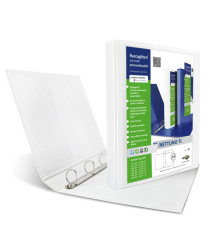 Raccoglitore personalizzabile Nettuno Ti - 22 x 30 cm - 4 anelli a D 30 mm - dorso 3,5 cm - bianco - Sei Rota