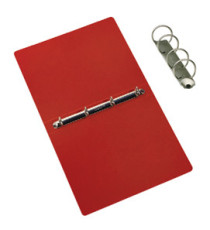 Raccoglitore Presspan - A4 - 4 anelli 25 mm - dorso 4 cm - rosso - Cartotecnica del Garda