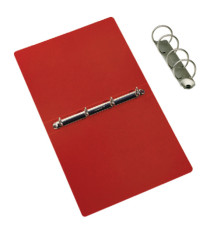 Raccoglitore Presspan - A4 - 4 anelli 25 mm - dorso 4 cm - rosso - Cartotecnica del Garda