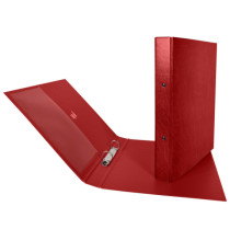 Raccoglitore Stelvio - 22 x 30 cm - 2 anelli a R 25 mm - dorso 3 cm - rosso - Sei Rota