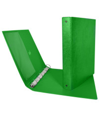 Raccoglitore Stelvio - 22 x 30 cm - 4 anelli a R 25 mm - dorso 3 cm - verde - Sei Rota