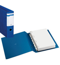 Raccoglitore Stelvio F - 22 x 30 cm - 4 anelli a D 25 mm - dorso 3,5 cm - blu - Sei Rota