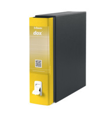 Registratore Dox 1 - dorso 8 cm - commerciale 23 x 29,7 cm - giallo - Esselte Dox