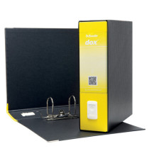 Registratore Dox 1 - dorso 8 cm - commerciale 23 x 29,7 cm - giallo - Esselte Dox