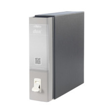 Registratore Dox 1 - dorso 8 cm - commerciale 23 x 29,7 cm - grigio chiaro - Esselte Dox