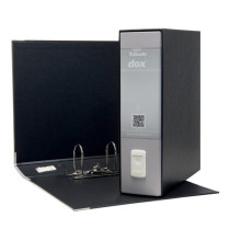 Registratore Dox 1 - dorso 8 cm - commerciale 23 x 29,7 cm - grigio chiaro - Esselte Dox
