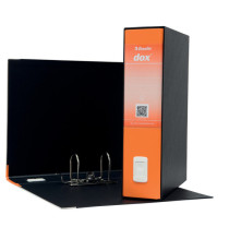 Registratore Dox 2 - dorso 8 cm - protocollo 23 x 34 cm - arancione - Esselte Dox