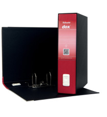 Registratore Dox 2 - dorso 8 cm - protocollo 23 x 34 cm - rosso - Esselte Dox