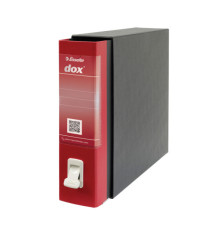 Registratore Dox 2 - dorso 8 cm - protocollo 23 x 34 cm - rosso - Esselte Dox