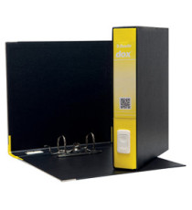 Registratore Dox 4 - dorso 5 cm - commerciale 23 x 29,7 cm - giallo - Esselte Dox