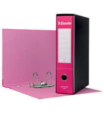 Registratore Essentials G75 - dorso 8 cm - protocollo 23 x 33 cm - fucsia - Esselte