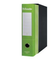 Registratore Essentials G75 - dorso 8 cm - protocollo 23 x 33 cm - verde chiaro - Esselte