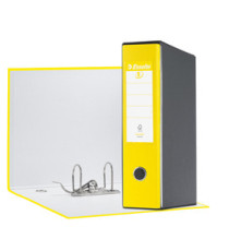 Registratore Eurofile G55 - dorso 8 cm - protocollo 23 x 33 cm - giallo vivida - Esselte