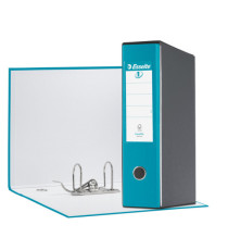 Registratore Eurofile G55 - dorso 8 cm - protocollo 23 x 33 cm - turchese - Esselte