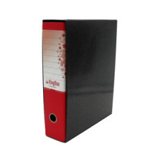 Registratore Kingbox - dorso 8 cm - protocollo 23 x 33 cm - rosso - Starline