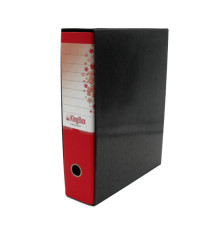 Registratore Kingbox - dorso 8 cm - protocollo 23 x 33 cm - rosso - Starline