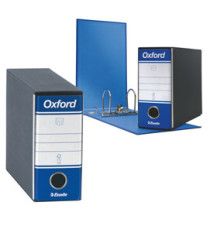 Registratore Oxford G81 - dorso 8 cm - memorandum 23 x 18 cm - blu - Esselte