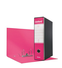 Registratore Oxford G85 - dorso 8 cm - protocollo 23 x 33 cm - fucsia - Esselte