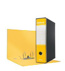 Registratore Oxford G85 - dorso 8 cm - protocollo 23 x 33 cm - giallo - Esselte