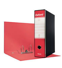 Registratore Oxford G85 - dorso 8 cm - protocollo 23 x 33 cm - rosso - Esselte