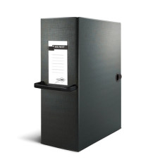 Scatola archivio Big Next - dorso 12 cm - 25 x 35 cm - nero/nero - Sei Rota