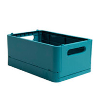Scatola pieghevole The Smart Case midi Skandi - 27,6 x 18,8 x 12 cm - blu pacifico - Exacompta