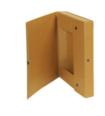 Scatola progetto - dorso 4 cm - 25 x 35 cm - cartone riciclato FSC - avana - Starline