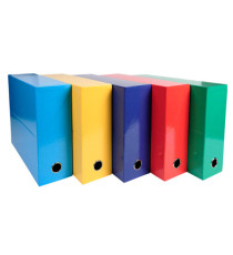 Scatola progetto Iderama - 25 x 33cm - dorso 9 cm - 5 colori assortiti classici - Exacompta