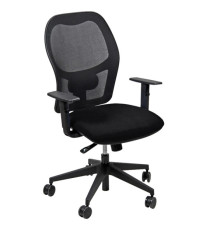 Seduta operativa Hubble HUHU - tessuto Chili - braccioli regolabili - nero - Unisit